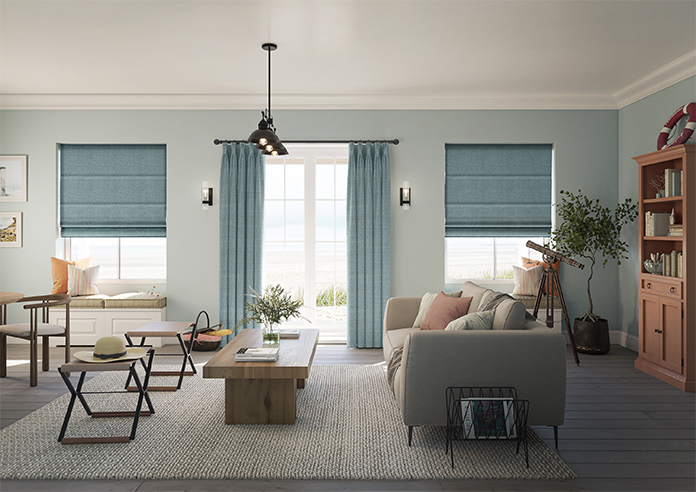 Jakarta, Cerulean - Twist&Fit Roman Blind - Image 8